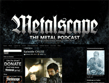 Tablet Screenshot of metalpodcast.net